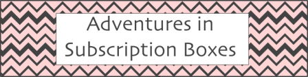 Adventures in Subscription Boxes